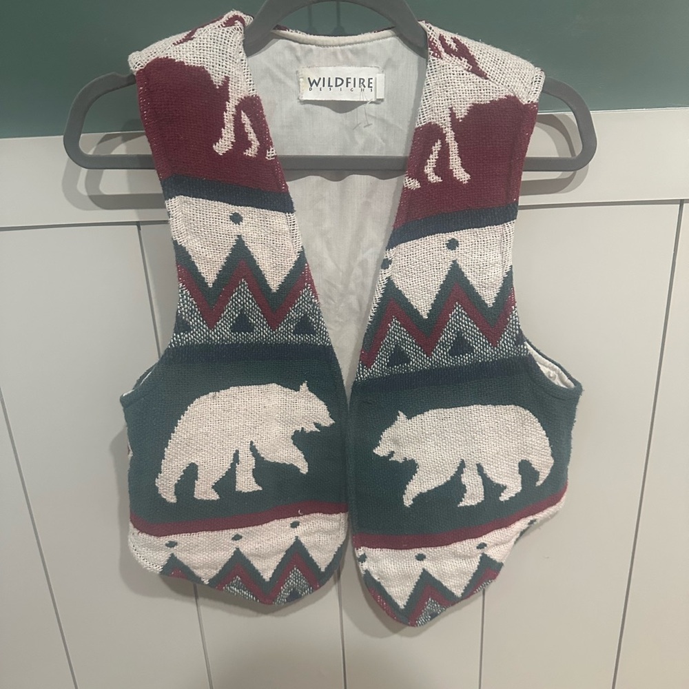 Wildfire Bear Patterned Vest